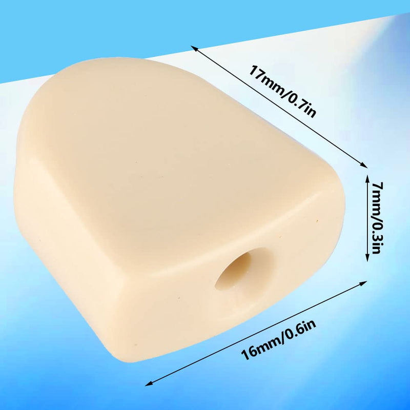 [AUSTRALIA] - Tuning Peg Button, 6 PCS/Set Tuning Pegs Machine Heads Acrylic Buttons for Acoustic Electric Guitar(Beige) Beige 