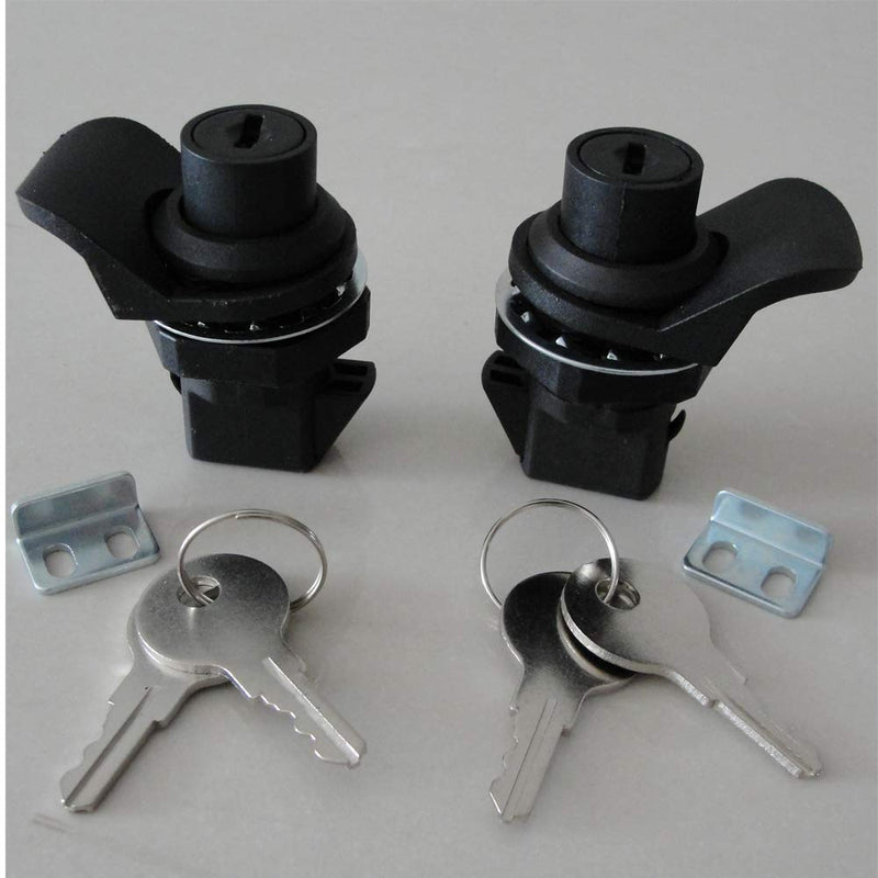 SZYNLIF Push Button Latch Locks Key Alike for Marine Boat Tool Box, Glovebox Electronic Box,Replace 2pcs