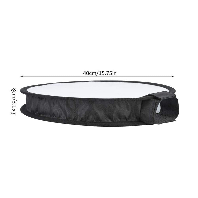 15.75"/40 cm Round Softbox Speedlite, Portable Studio Flash Diffuser Light Softbox, Speedlight Umbrella Softbox with Carrying Bag for Portrait and Product Photography
