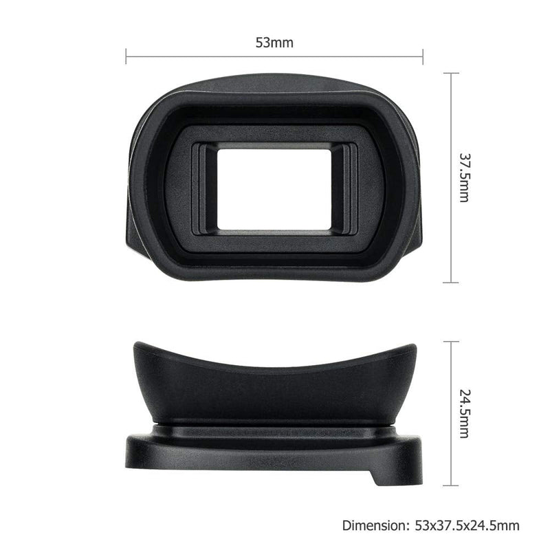 Kiwifotos Long Soft Viewfinder Eyecup Eyepiece for Canon EOS 5D Mark IV 5D Mark III 5DS R 5DS 7D 7D Mark II 1Dx Mark II 1Ds Mark III 1D Mark IV 1D Mark III Canon Eg Replacement