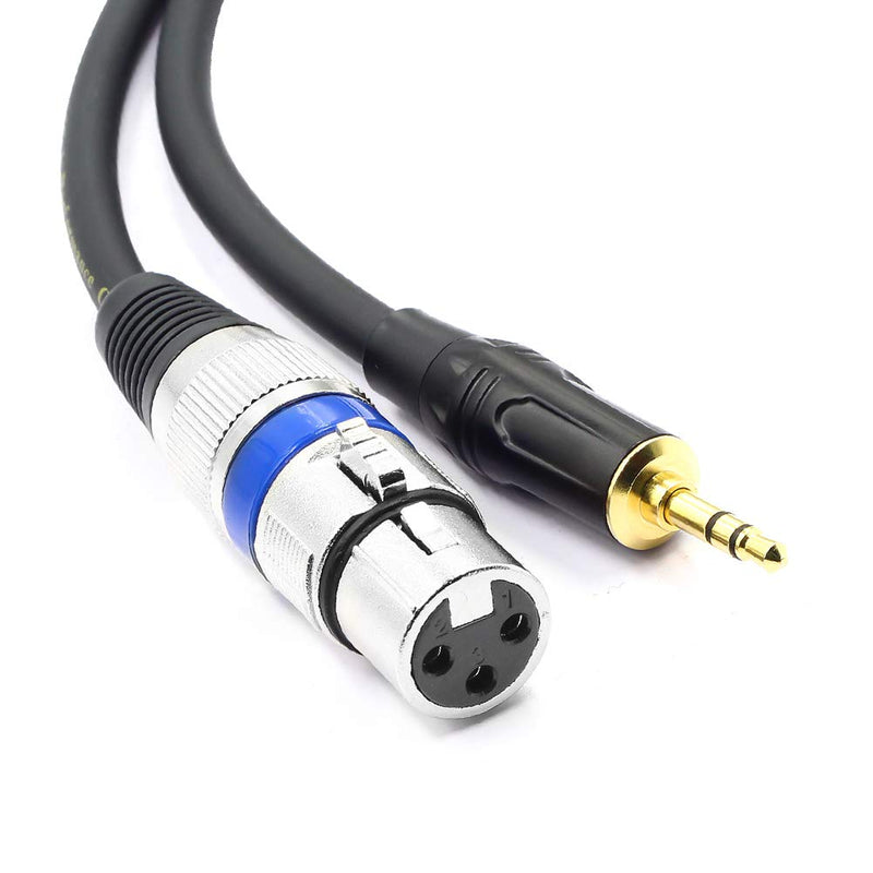 DISINO XLR to 3.5mm (1/8 inch) Stereo Microphone Cable for Camcorders, DSLR Cameras, Computer Recording Device and More - 5ft 5 Feet