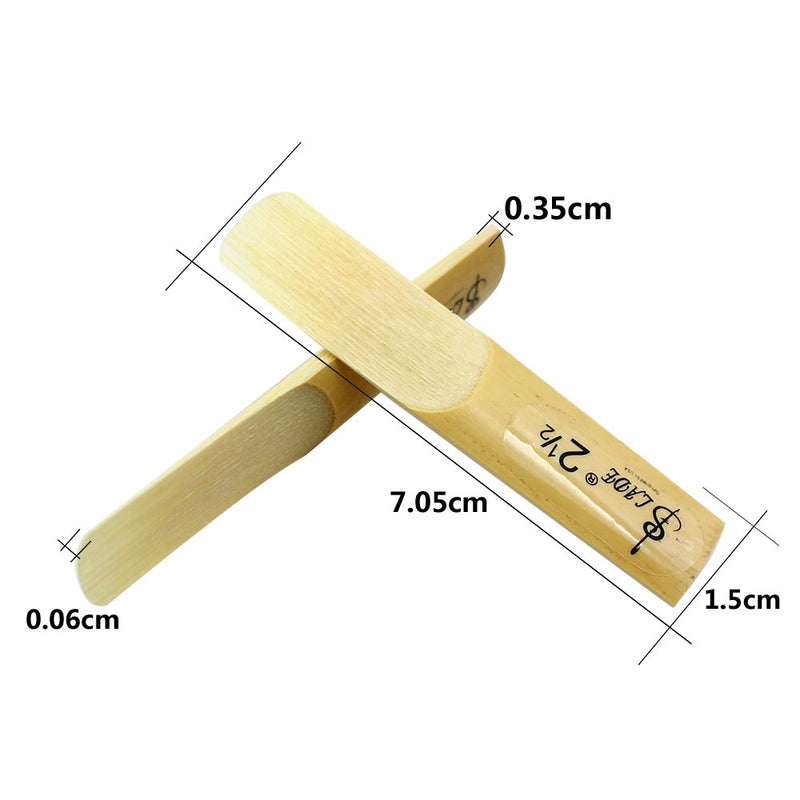 Mowind 10 Pieces 2.5 2 1/2 Reed Bamboo Eb Alto Sax Saxophone Reeds Set Accessory Part Saxophone Parts