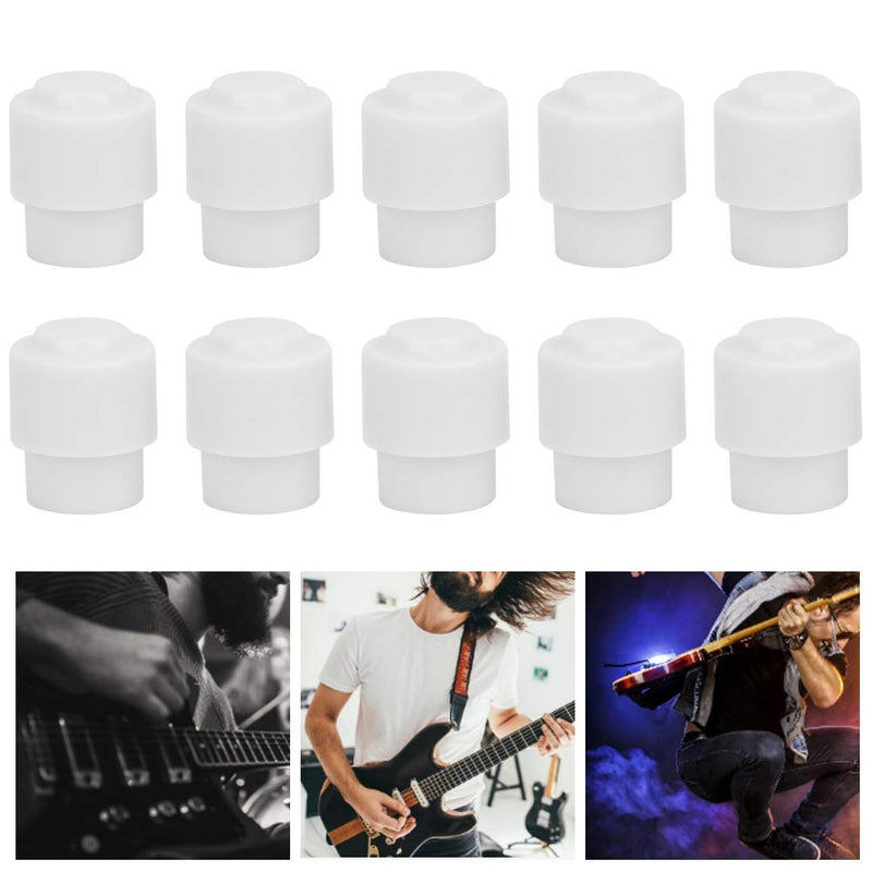 Bnineteenteam 10PCS Electric Guitar Pickup Switch Tip Cap Knob for Telecaster Tele Parts Knob Cap White