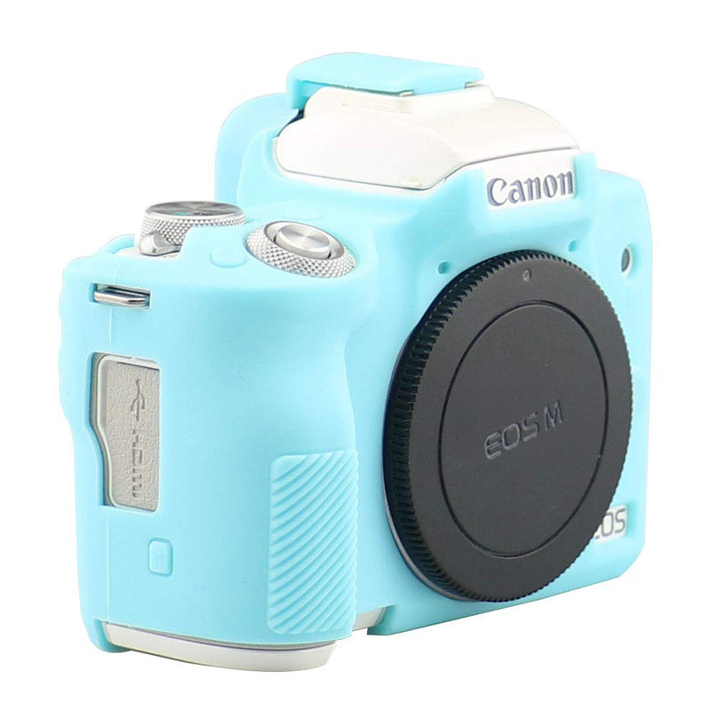Camera Case for Canon EOS M50, Silicone case Cover for EOS M50 Digital Camera (Blue) Blue