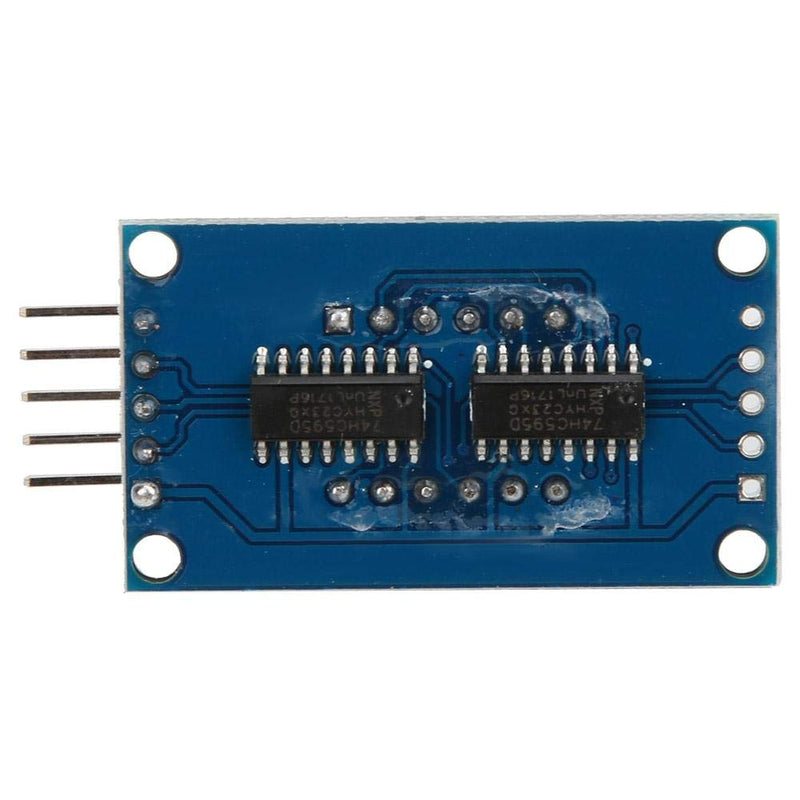 0.4In 4-Digit Tube LED Segment Display Module 74HC595 Drive Chip Tube Clock Display 3.3V-5V Common Anode