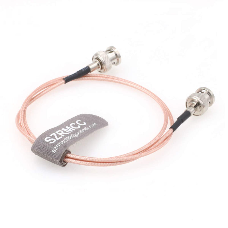 SZRMCC BNC Male to BNC Male 75ohm HD-SDI 3G RG179 Video Coaxial Cable for ARRI RED Blackmagic Cameras Atomos SmallHD Monitor (50cm) Straight to Straight 50cm