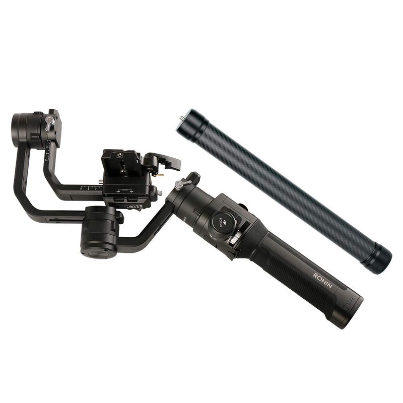 DH10 Upgrade Gimbal Extension Pole Carbon Fiber Bar Lightweight but Strong 1/4" Universal Rod Compatible with DJI Ronin S, Ronin SC, OSMO Mobile 3, OM 4, ZHIYUN Crane 2 V2 Stabilizer DSLR Camera