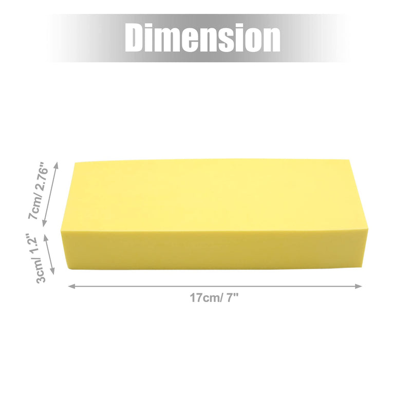 [AUSTRALIA] - uxcell 2Pcs 7" x 2.76" x 1.2" Car Wash Sponge Soft Sponge PVA Water Absorbing Foam Sponge for Car Washing Cleaning Yellow 