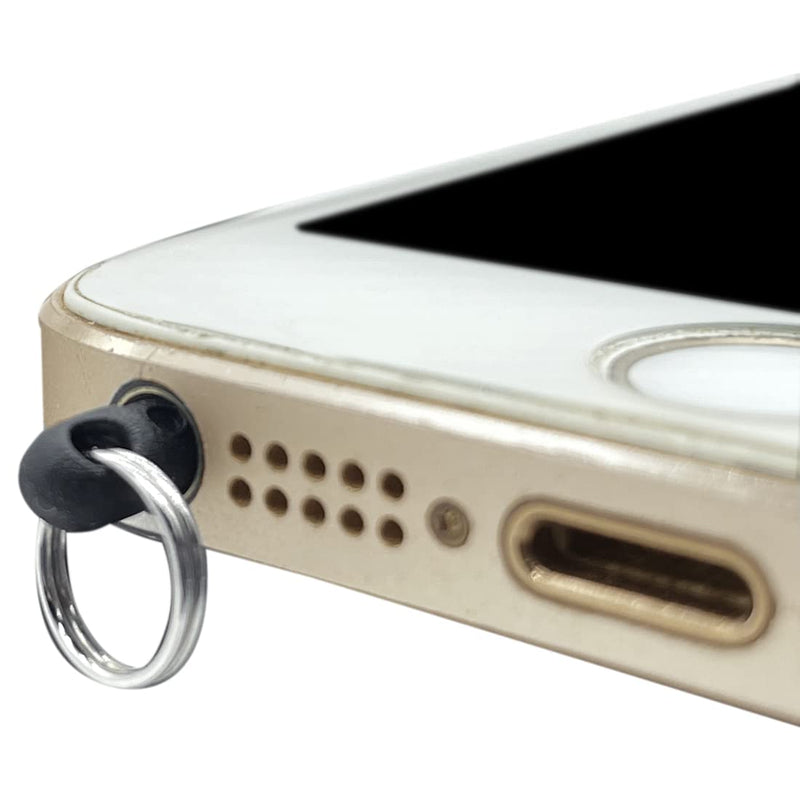 150 Pieces Anti Dust Plugs Cell Phone Charm 3.5 mm Anti-Dust Earphone Cap DIY Dust Proof Headphone Jack Covers Dust Protector with Hole and Ring Compatible with iPhone/iPad/Samsung/HTC Smartphone