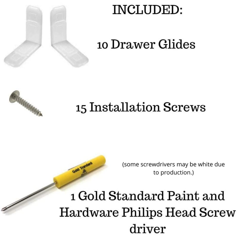 Kenlin Rite-Trak II Drawer Guides - Kenlin Rite-Trak II Replacement Drawer Parts (5 Sets)