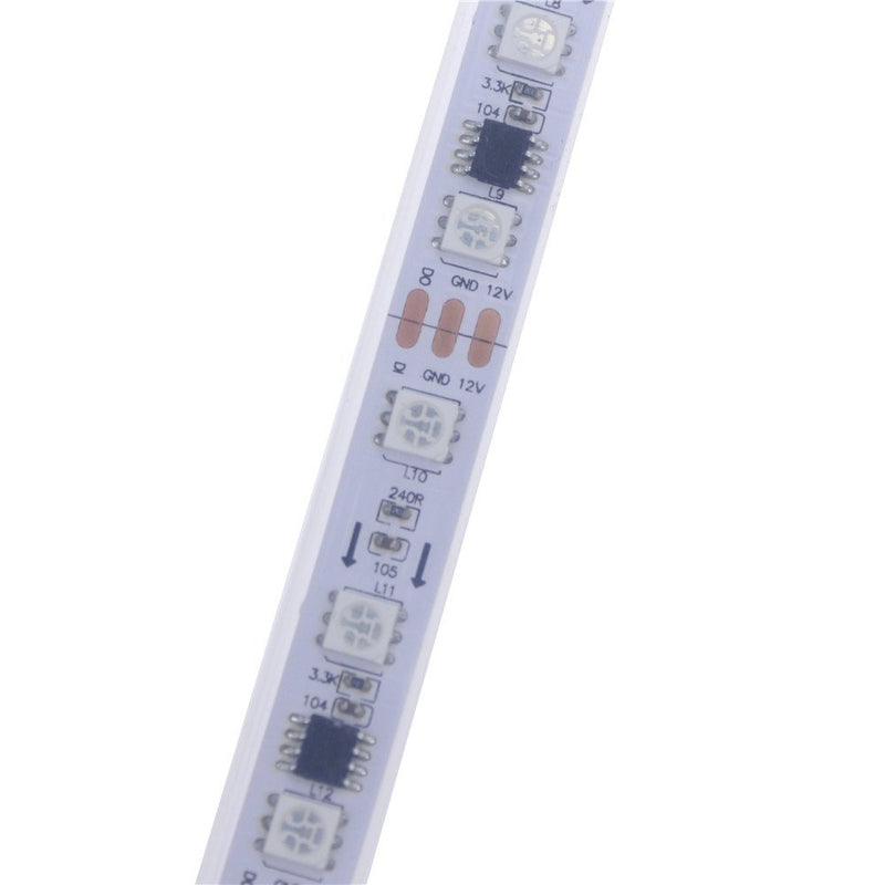 [AUSTRALIA] - Alarmpore (TM) 16.4ft WS2811 LED Rope Digital Light, LED Strip Pixel Strings DC 12V 5m/roll 300LEDs 100ICs 5050 RGB Color, Programmable and Addressable, Tube Waterproof IP67 White PCB 