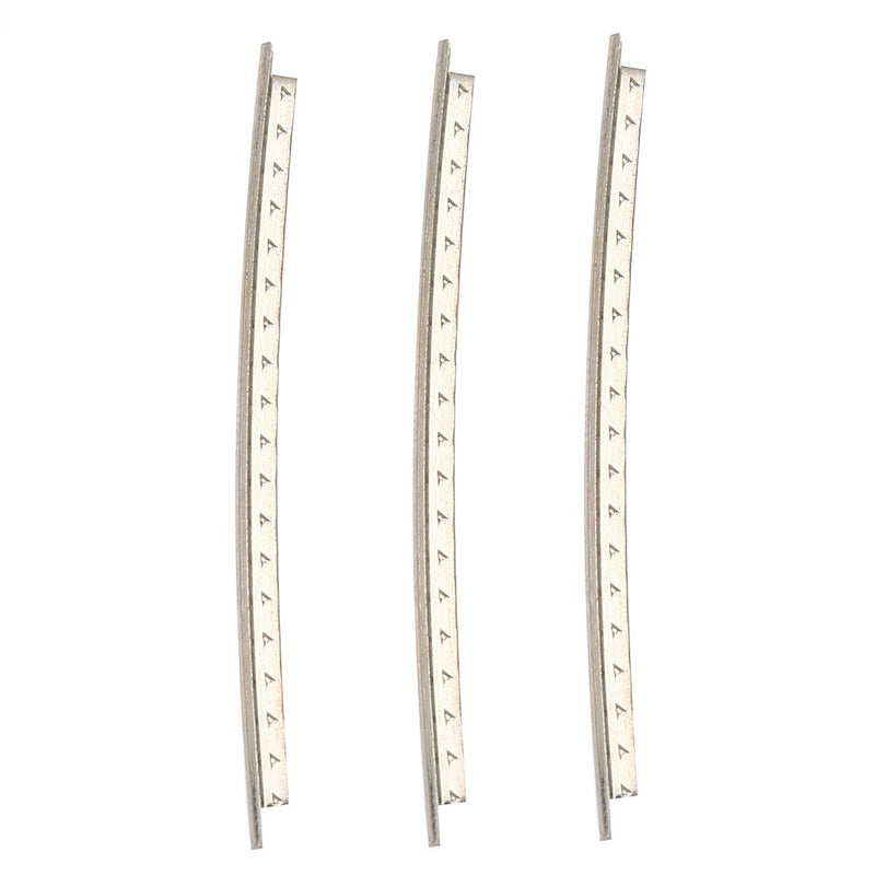 Alomejor Guitar Fret Wire 24pcs 2.2mm Width Durable Electric Guitar Fret Wire Replacement Parts White Copper