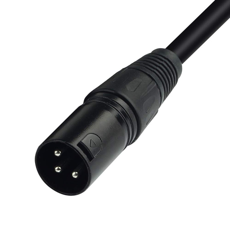 [AUSTRALIA] - XLR Male 3 Pin to XLR Female 5 Pin DMX 512 Turnaround DMX Stage Light Cable by SiYear, XLR3M to XLR5F Adaptor Cable (12inch / 2Pack) 5PIN F-3PIN M 
