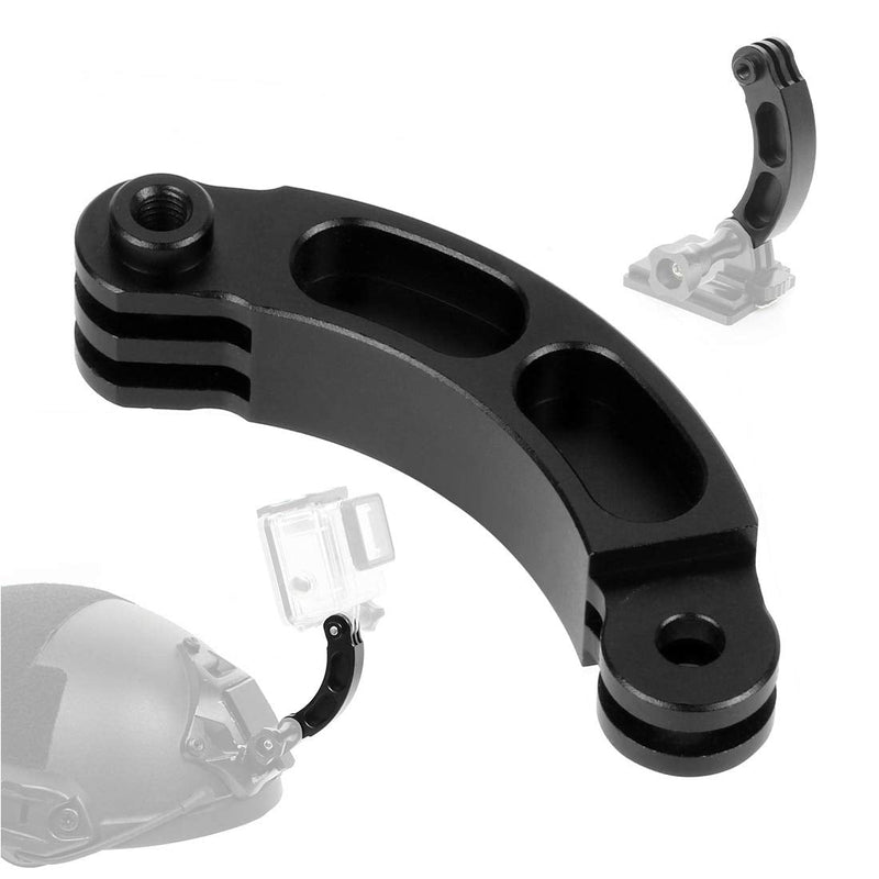 Aluminum Alloy Curved Extension Pivot Arm Mount for GoPro Hero 4 5 6 7 8 9 Black Silver Session, AKASO/Campark/YI & Other Cameras