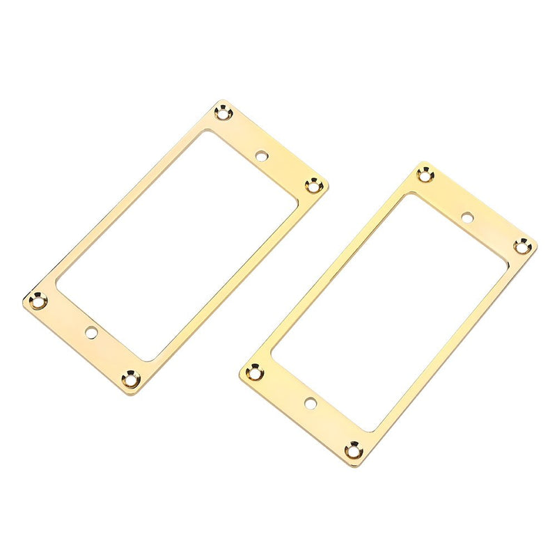 Metal Humbucker Pickup, Frame Mounting Rings Replacement Parts for Electric Guitars(Gold) Gold