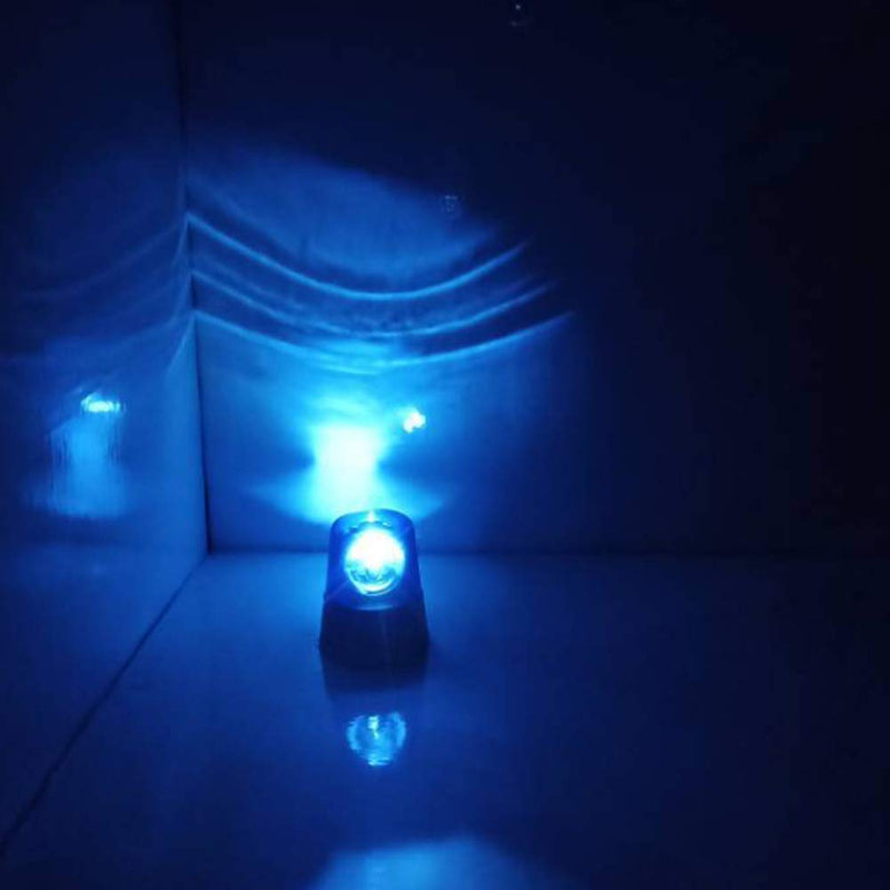 MAYiT LED Strobe Light, Disco Party Rotating Lamp DJ Flashing Stage Lights Police Car Beacon Siren Strobe Light with Switch Control for DJ Show Bar Blue