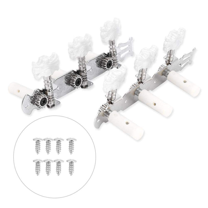 Classical Guitar String Tuning Peg Tuners Machine Heads Silver