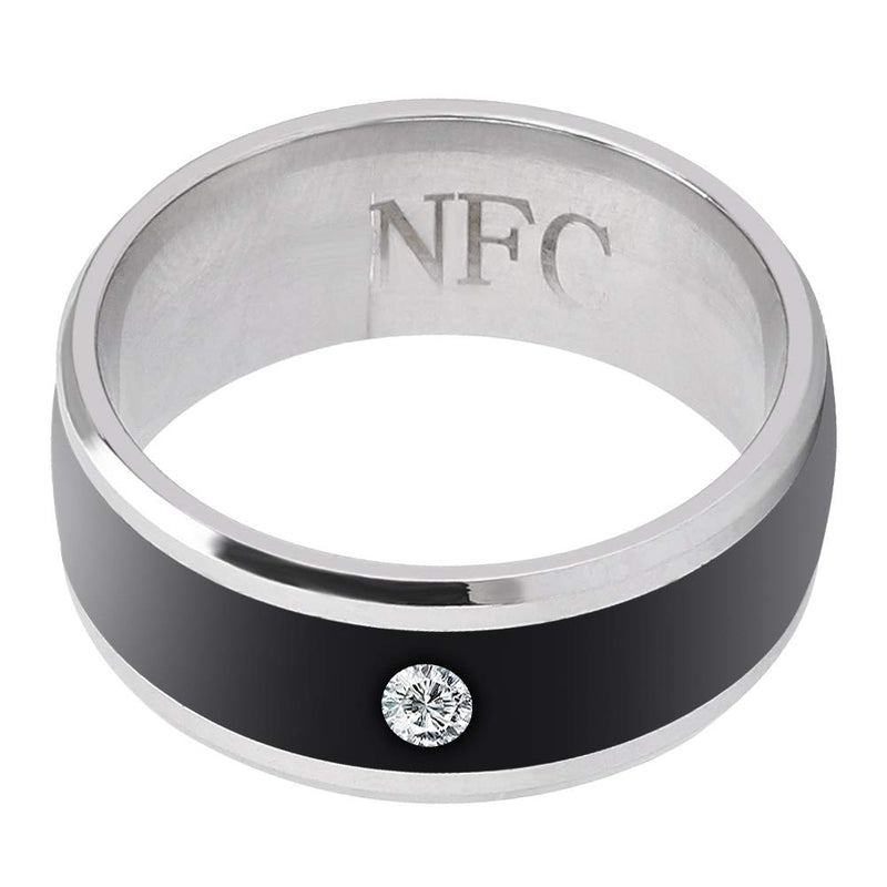 awstroe Easy to Use NFC Smart Ring, Metal Material Universal Smart Ring, for Mobile Phone(size9) size9