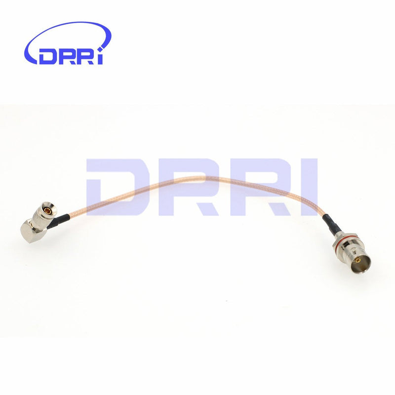 DRRI HD SDI BNC Female Bulkhead to DIN 1.0/2.3 Male Straight 75ohm RG179 Pigtail Cable for Blackmagic HyperDeck Shuttle