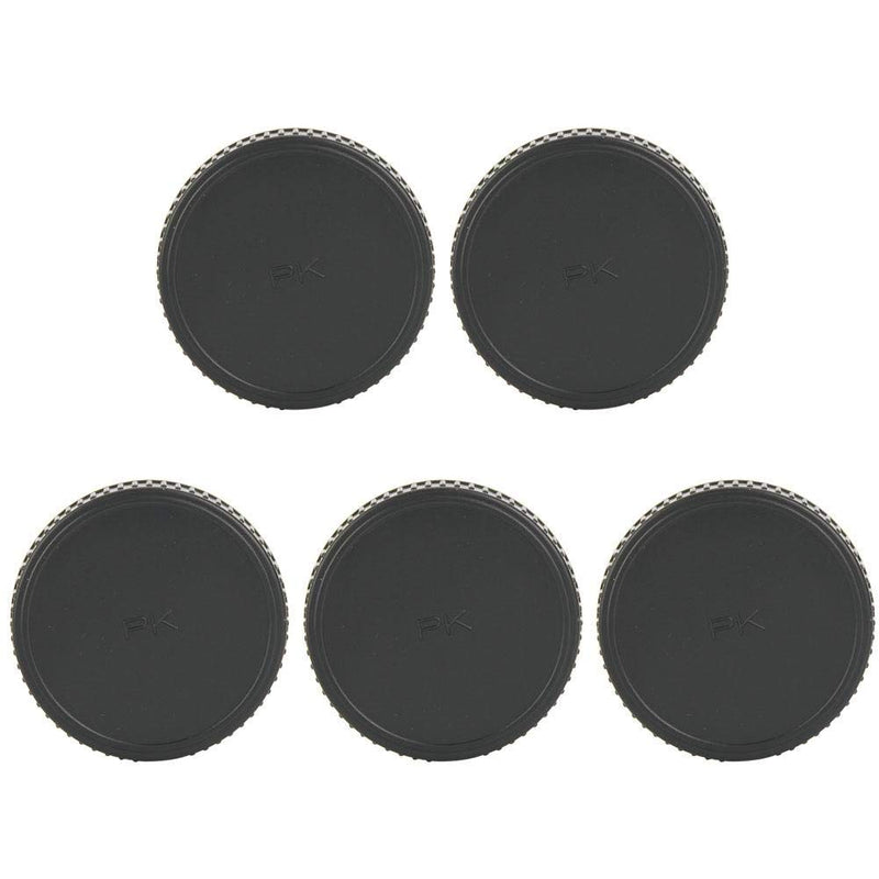 ANGGREK Lens Rear Cap 5PCS Camera Lens Cap Plastic Rear Cap Portable Protective Cover Fits for PK Mount SLR Camera Lens Lens Protective Cover Durable and Wear-Resistant