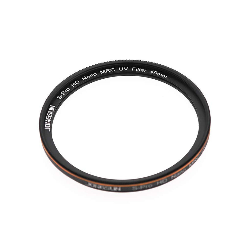 JONGSUN 49mm UV Filter, S-Pro HD Nano MRC16 Camera Ultraviolet Protection Filter, 16 Layers Multicoated, Schott B270, Ultra-Slim, Lens Cloth Kit