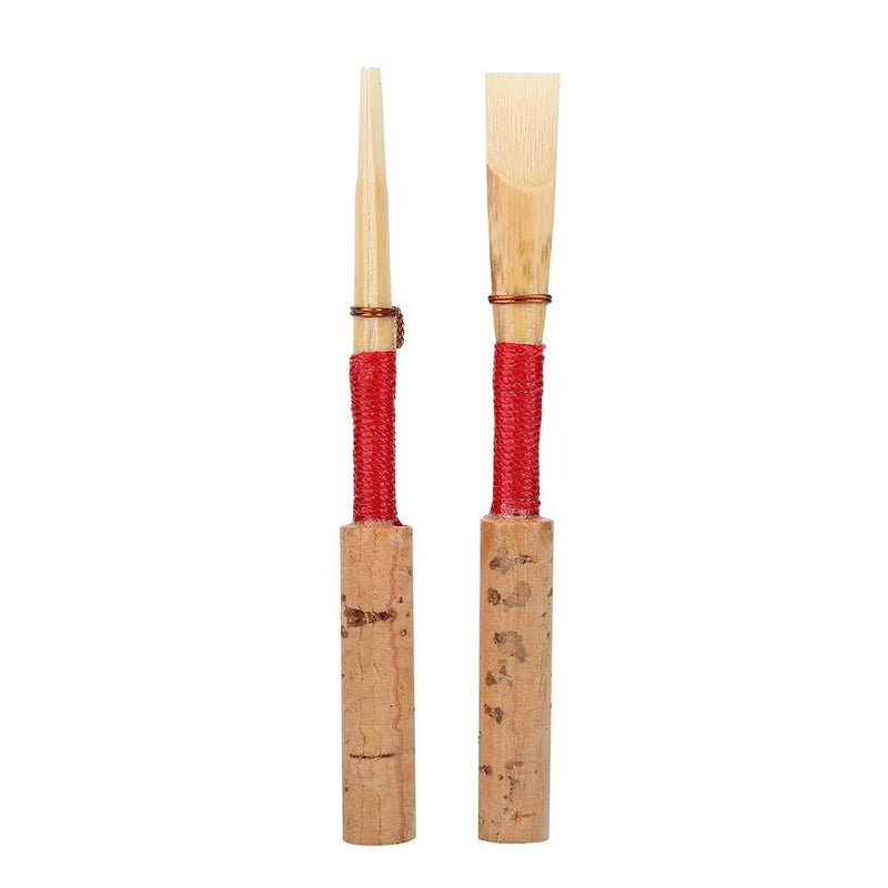 10pcs Bamboo Oboe Reeds,Medium Strength Soft Handmade Oboe Reeds Woodwind Instrument Replacement Accessory
