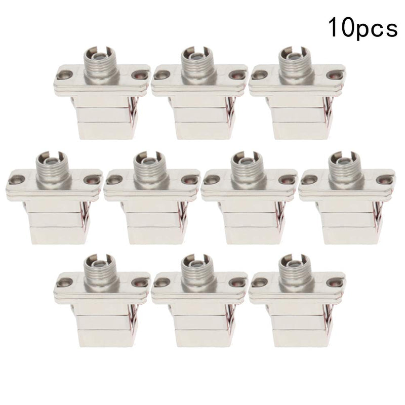 Fielect 10pcs Simplex Type SC to FC Fiber Coupler Carrier Grade Fiber Optical Adapter Connector for Server Rack, Patch Panel 10pcs SC-FC