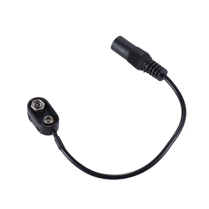 [AUSTRALIA] - ammoon 9V Battery Clip Converter Snap Connector 2.1mm 5.5mm Female Plug for Guitar Effect One Spot Power Supply 