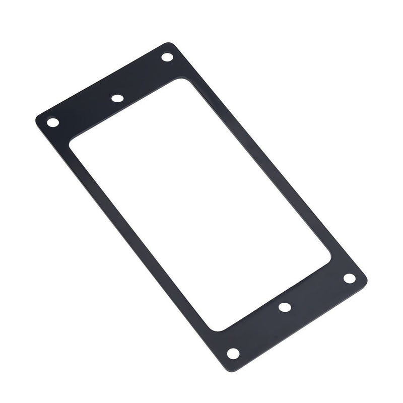 Metal Flat Hunmbucker Electric Guitar Pickup Frame Mounting Ring 2 Pcs (Black) Black