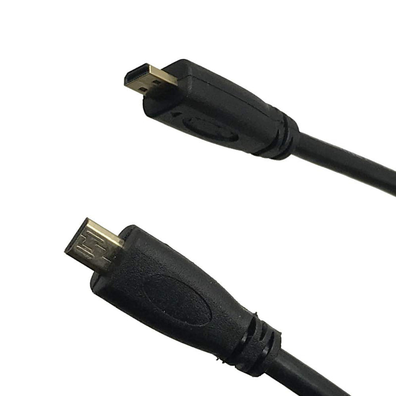 [AUSTRALIA] - Seadream High Speed Micro HDMI Male to Micro HDMI Male Cable,Micro HDMI Type D Male to Male Cable Gold Plated (Black 6Feet) Black 6Feet 