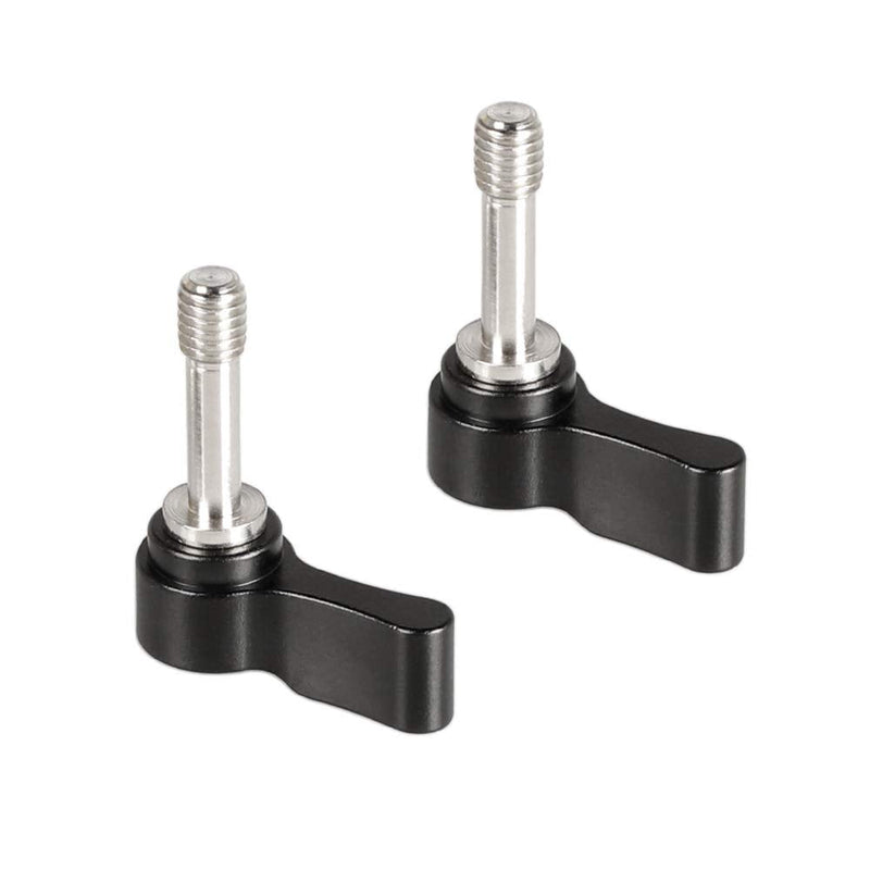 CAMVATE M6 Ratchet Wingnut Assembly Knob Black (A Pair) - 2159
