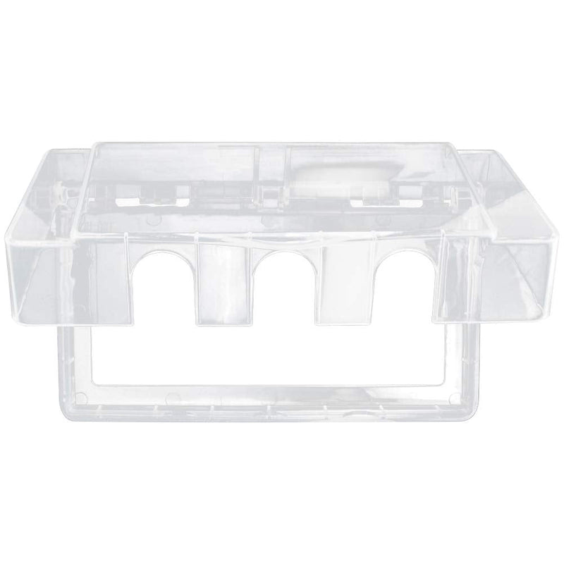 Fielect Weatherproof in Use Outlet Cover Plug Receptacle Protector for Retrofit Siding Construction Transparent 118 Type 170x95x41mm 1Pcs