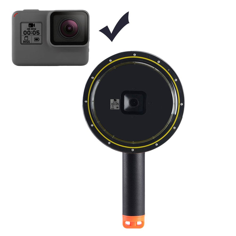 [AUSTRALIA] - Suptig Dome Port Lens Compatible for GoPro Hero 7 Black Hero 6 Black Hero 5 with Waterproof Housing Case and Handheld Floating Bar Diving Snorkeling Underwater Photography 