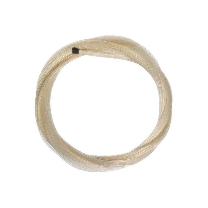 2 Hanks Mongolian Horse Bow Hair for Violin, Professional Violin Bow Hair Made of Genuine, 29.5 Inch Natural White