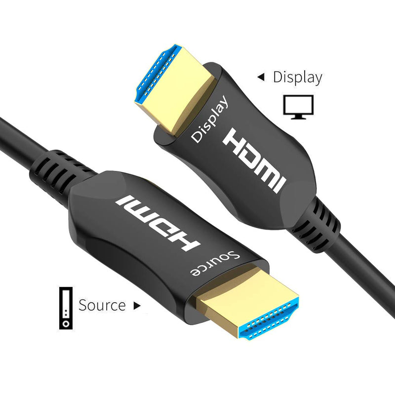 Fiber HDMI Cable 25ft 4K 60Hz, FURUI Fiber Optic HDMI 2.0b Cable HDR10, ARC, HDCP2.2, 3D, 18Gbps, Subsampling 4:4:4/4:2:2/4:2:0 Slim and Flexible HDMI Fiber Optic Cable 25Feet