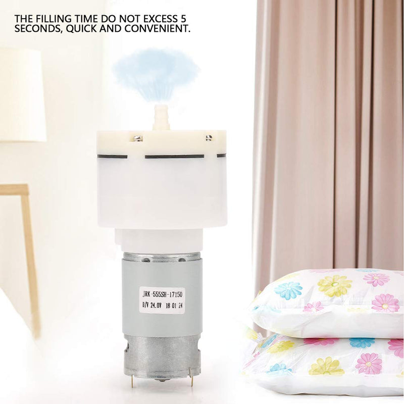 DC 24V Mini Vacuum Pump Low Noise Short Filling Time Air Vacuum Suction Pump Used in Massage Chairs, Leg Machines