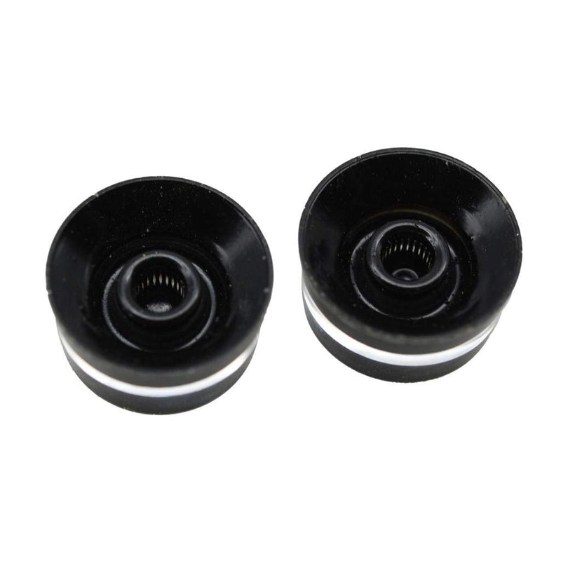KAISH Pack of 2 USA/Imperial Spec LP Guitar Speed Dial Knobs 24 Fine Spline Control Knobs for Gibson Les Pauls or CTS Pots Black