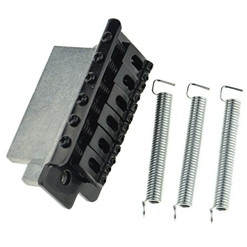 Black Tremolo Bridge for Strat Electric Guitar Set Replacement