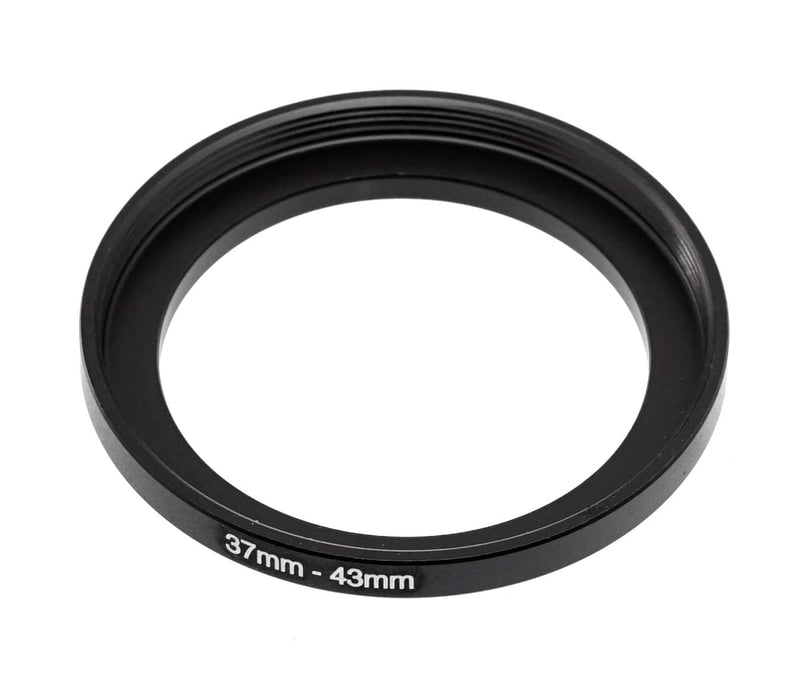 (2 Packs) 37-43MM Step-Up Ring Adapter, 37mm to 43mm Step Up Filter Ring, 37mm Male 43mm Female Stepping Up Ring for DSLR Camera Lens and ND UV CPL Infrared Filters