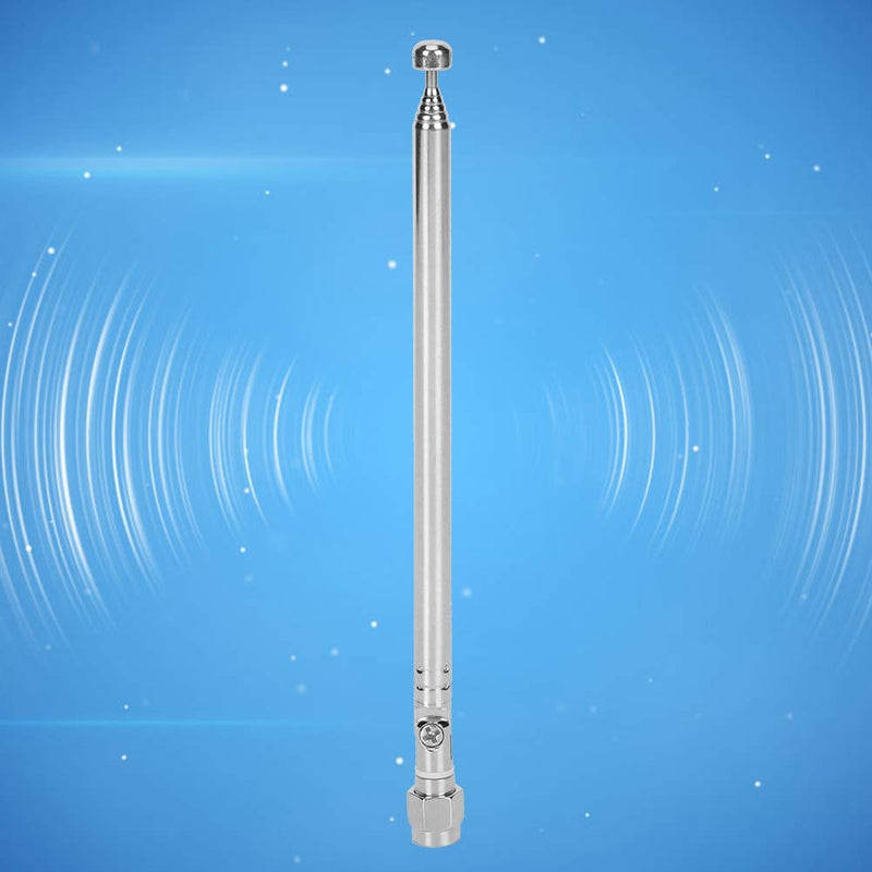 Telescopic SMA Male Radio Aerial Antenna Telescopic Antenna SMA Male Connector Silver Alloy for LimeSDR Radio Communication