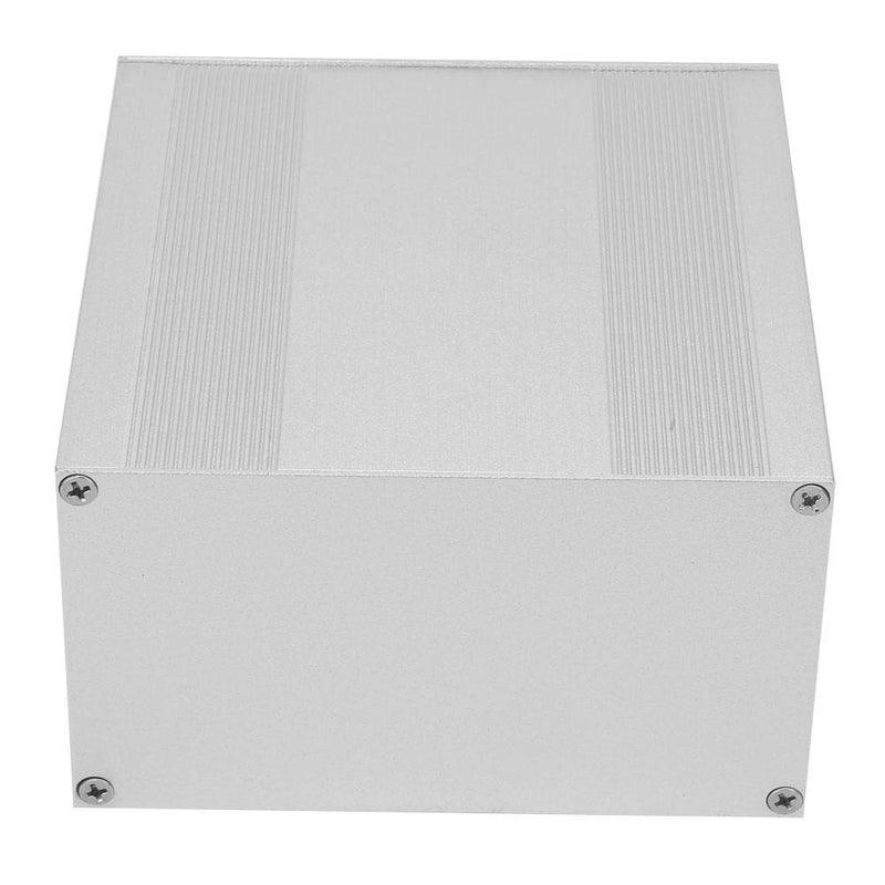 Aluminum Enclosure Case Silver DIY Electronic Circuit Board Project PCB Instrument Box Case for Heat-dissipating Aluminum Casing of Electronic Products, 3.2×5.7×5.9inch