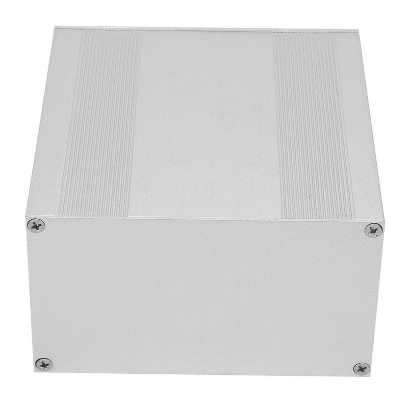 Aluminum Enclosure Case Silver DIY Electronic Circuit Board Project PCB Instrument Box Case for Heat-dissipating Aluminum Casing of Electronic Products, 3.2×5.7×5.9inch