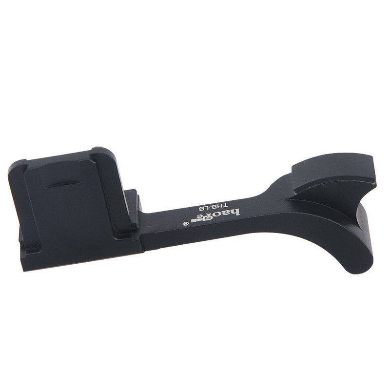 Haoge THB-LB Metal Hot Shoe Thumb Up Rest Thumbs Up Hand Grip for Leica Q Q-P QP Typ116 Typ 116 Camera Black