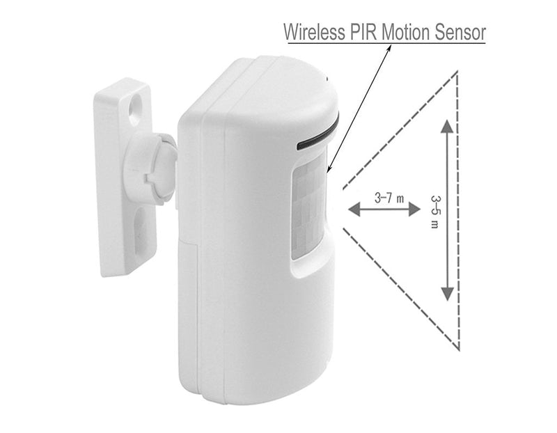 ENEGG Wireless Home Security Driveway Alarm, Entry Alert, Visitor Door Bell Chime with 2 Plug-in Receiver and 1 PIR Motion Sensor Detector Alert System, Quality Sound and LED, 38 Melodies