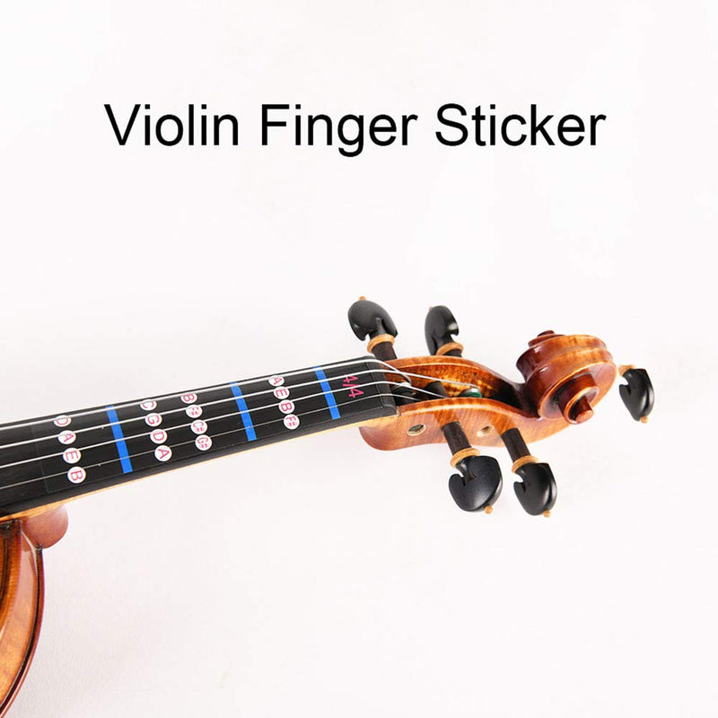 ZRM&E Violin Finger Guide 2PCS 4/4 Fiddle Fingerboard Sticker Violin Fretboard Marker Fiddle Fingerboard Marker