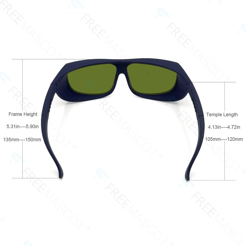 FreeMascot Professional OD 8+ 190nm-450nm / 800nm-1100nm Wavelength Laser Safety Glasses Style 5