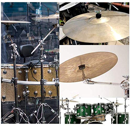 Cymbal Replacement Accessories 12pcs 4 Hi-Hat Clutch Felts & 2 Cymbal Sleeves & 2 Wing Nuts & 4 Washers for Drum
