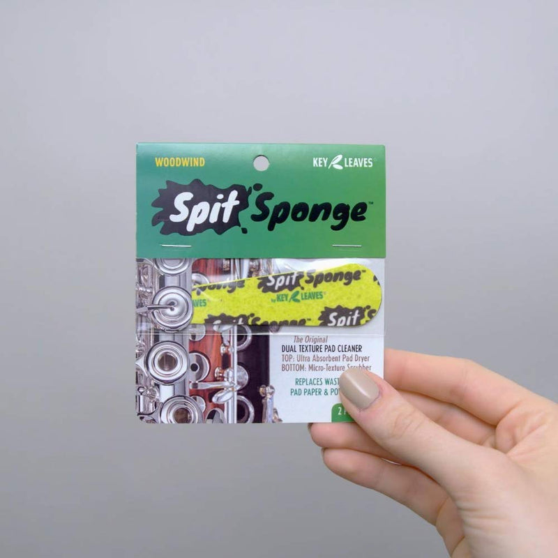 Spit Sponge (2 pieces) Refreshingly Honest Pad Dryer and Cleaner for Oboe, Clarinet, Flute, Bassoon, Piccolo and other Woodwind