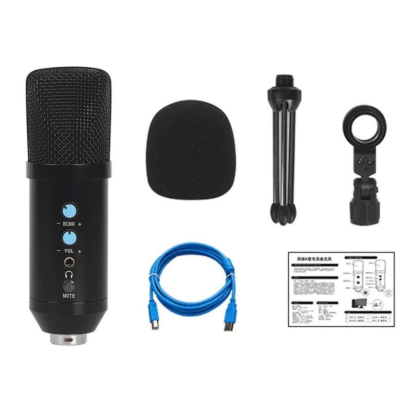 [AUSTRALIA] - Computer Microphone USB with Tripod, WOOPOWER Condenser Recording PC Microphone for Mac & Windows,Professional Plug&Play Studio Microphone for Gaming, Podcast,Chatting, YouTube Videos,and Streaming 
