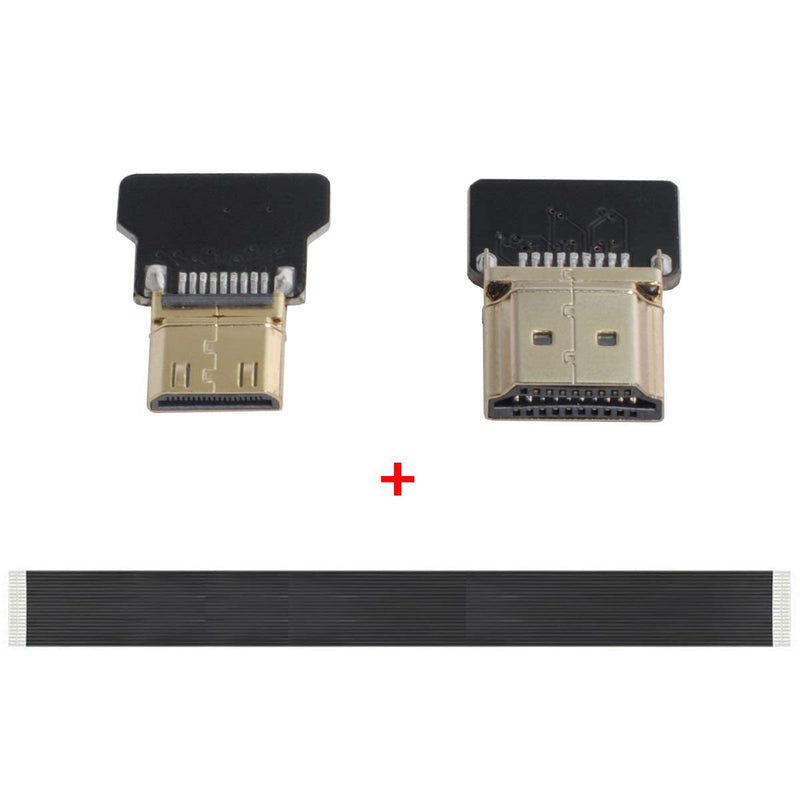 [AUSTRALIA] - Xiwai CYFPV Mini HDMI Male to HDMI Male FPC Flat Cable 1080P for FPV HDTV Multicopter Aerial Photography (0.1M) 10CM 
